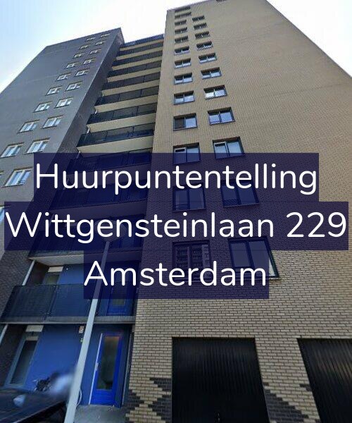 Foto gevel Huurpuntentelling voor Wittgensteinlaan 229, Amsterdam