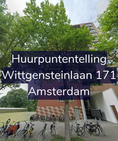 Foto gevel Huurpuntentelling voor Wittgensteinlaan 171, Amsterdam