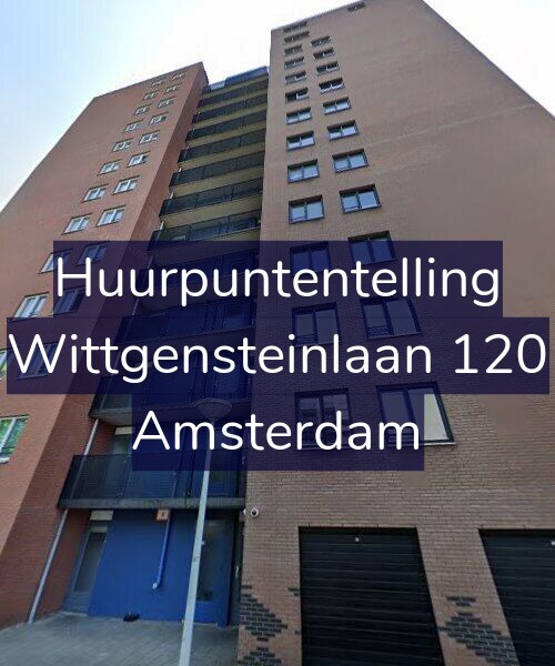 Foto gevel Huurpuntentelling voor Wittgensteinlaan 120, Amsterdam