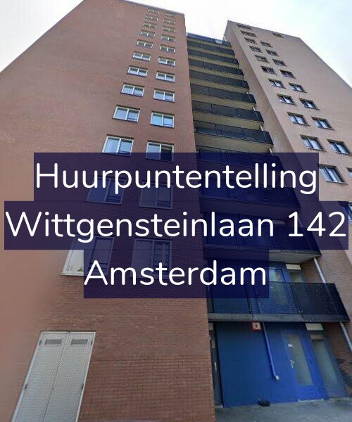 Foto gevel Huurpuntentelling voor Wittgensteinlaan 142, Amsterdam