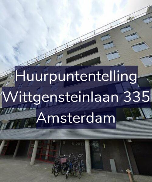 Foto gevel Huurpuntentelling voor Wittgensteinlaan 335, Amsterdam