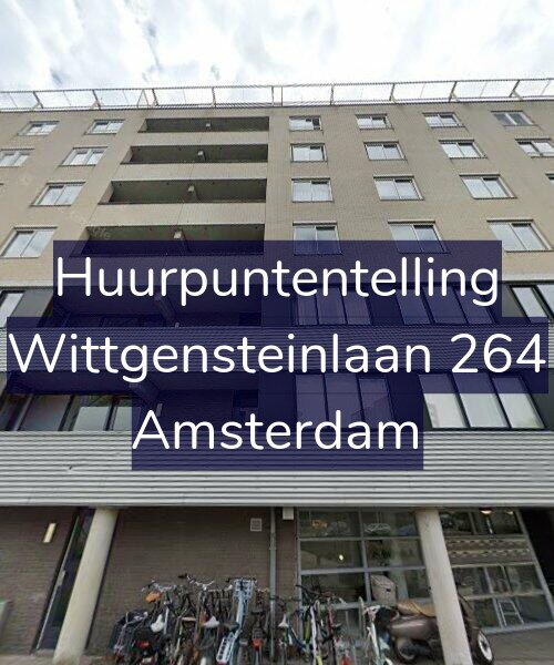 Foto gevel Huurpuntentelling voor Wittgensteinlaan 264, Amsterdam