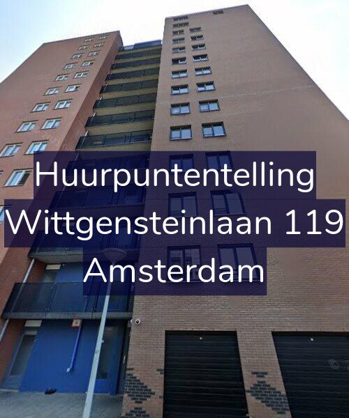 Foto gevel Huurpuntentelling voor Wittgensteinlaan 119, Amsterdam