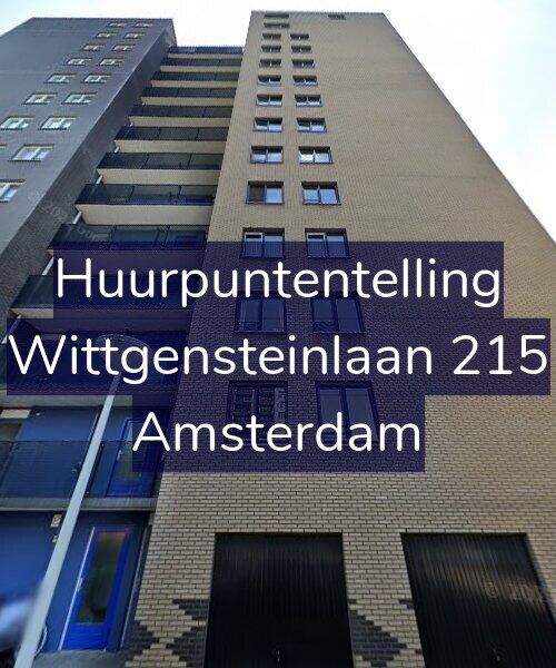 Foto gevel Huurpuntentelling voor Wittgensteinlaan 215, Amsterdam