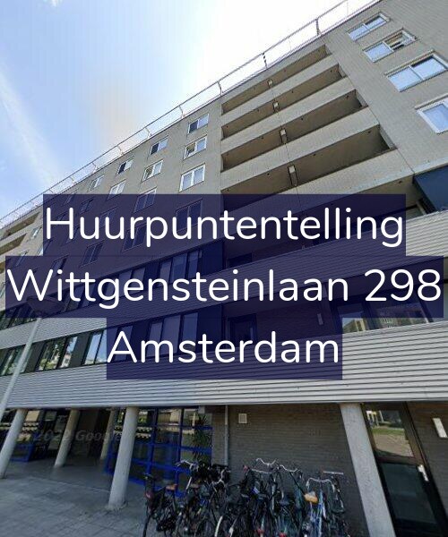 Foto gevel Huurpuntentelling voor Wittgensteinlaan 298, Amsterdam
