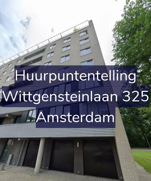 Foto gevel Huurpuntentelling voor Wittgensteinlaan 325, Amsterdam