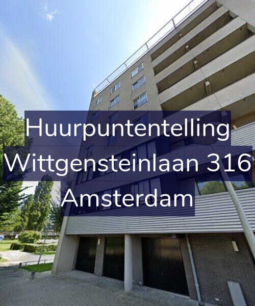 Foto gevel Huurpuntentelling voor Wittgensteinlaan 316, Amsterdam
