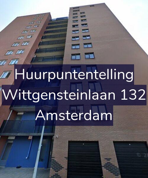 Foto gevel Huurpuntentelling voor Wittgensteinlaan 132, Amsterdam