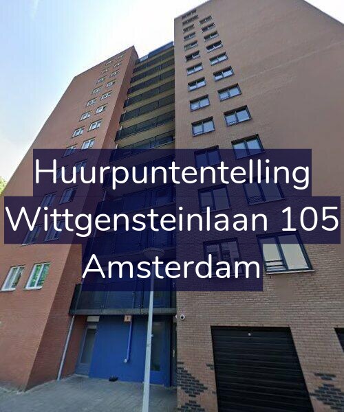 Foto gevel Huurpuntentelling voor Wittgensteinlaan 105, Amsterdam
