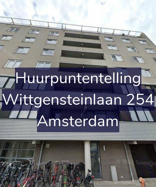 Foto gevel Huurpuntentelling voor Wittgensteinlaan 254, Amsterdam