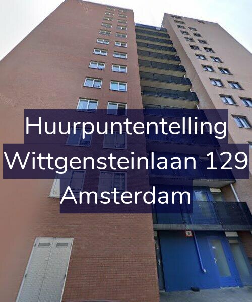 Foto gevel Huurpuntentelling voor Wittgensteinlaan 129, Amsterdam