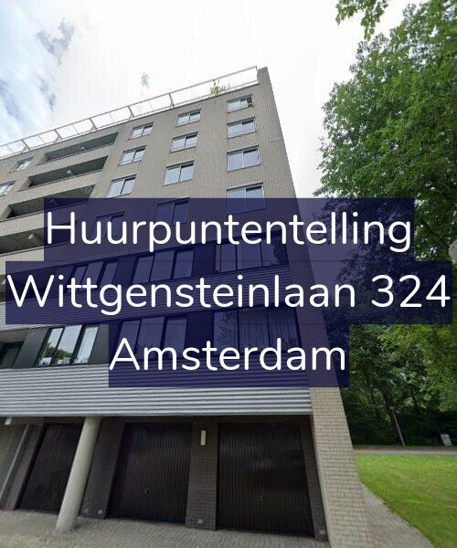 Foto gevel Huurpuntentelling voor Wittgensteinlaan 324, Amsterdam