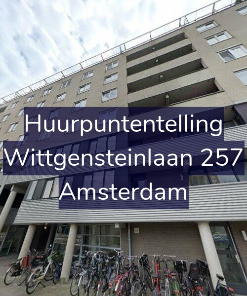 Foto gevel Huurpuntentelling voor Wittgensteinlaan 257, Amsterdam