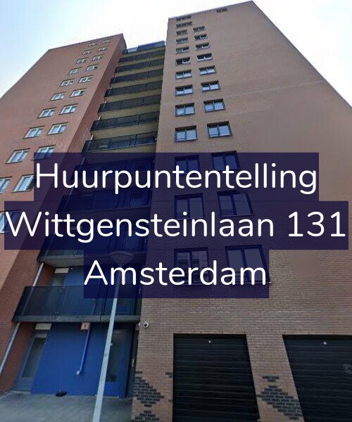 Foto gevel Huurpuntentelling voor Wittgensteinlaan 131, Amsterdam