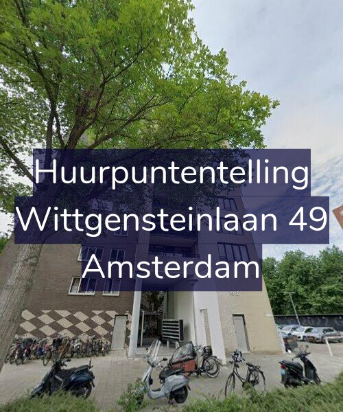 Foto gevel Huurpuntentelling voor Wittgensteinlaan 49, Amsterdam
