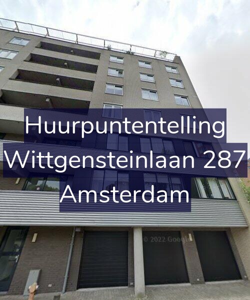 Foto gevel Huurpuntentelling voor Wittgensteinlaan 287, Amsterdam