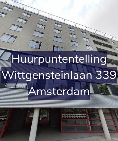 Foto gevel Huurpuntentelling voor Wittgensteinlaan 339, Amsterdam