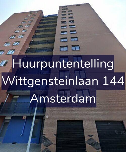Foto gevel Huurpuntentelling voor Wittgensteinlaan 144, Amsterdam