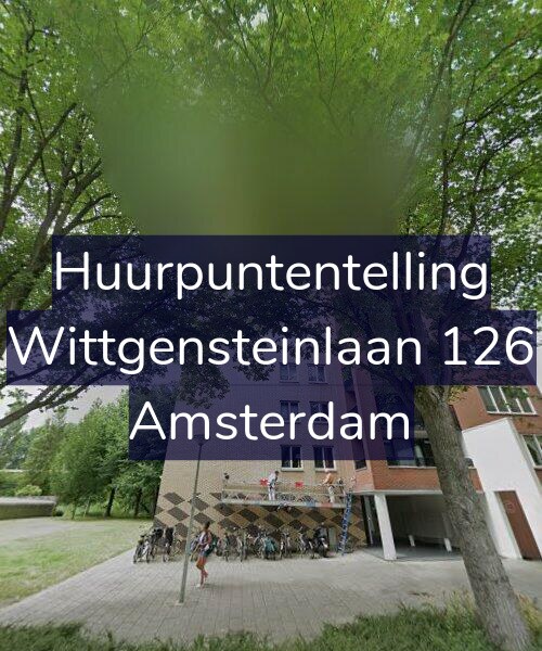 Foto gevel Huurpuntentelling voor Wittgensteinlaan 126, Amsterdam