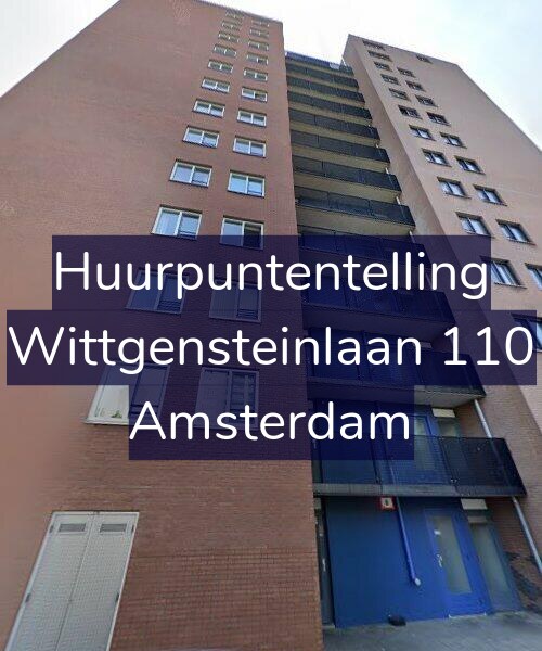 Foto gevel Huurpuntentelling voor Wittgensteinlaan 110, Amsterdam