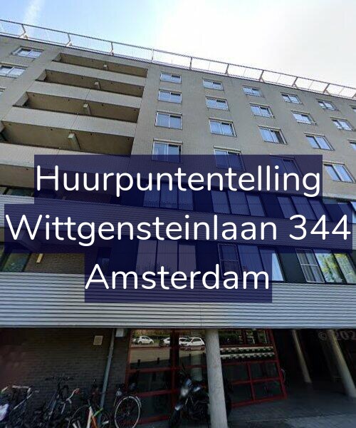 Foto gevel Huurpuntentelling voor Wittgensteinlaan 344, Amsterdam