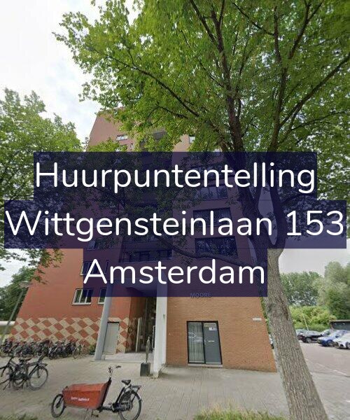 Foto gevel Huurpuntentelling voor Wittgensteinlaan 153, Amsterdam