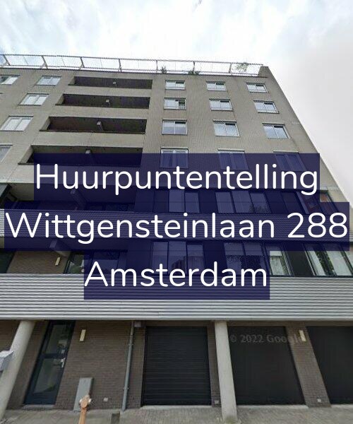 Foto gevel Huurpuntentelling voor Wittgensteinlaan 288, Amsterdam