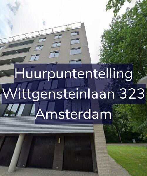 Foto gevel Huurpuntentelling voor Wittgensteinlaan 323, Amsterdam