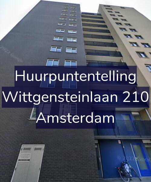 Foto gevel Huurpuntentelling voor Wittgensteinlaan 210, Amsterdam