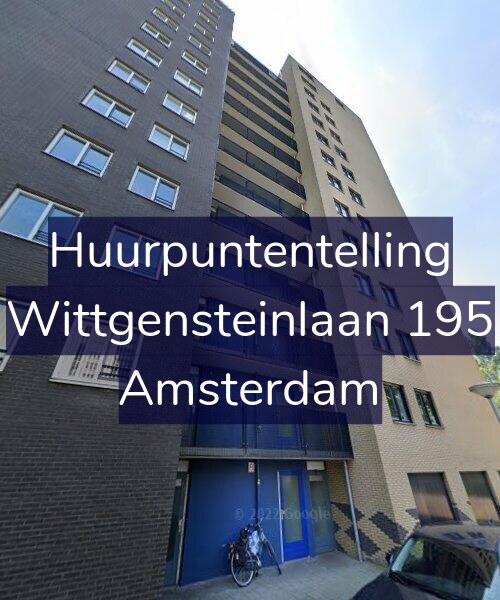 Foto gevel Huurpuntentelling voor Wittgensteinlaan 195, Amsterdam