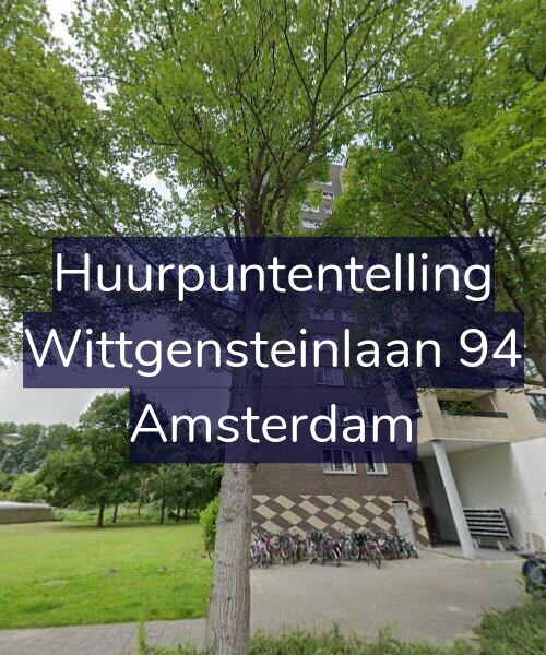 Foto gevel Huurpuntentelling voor Wittgensteinlaan 94, Amsterdam