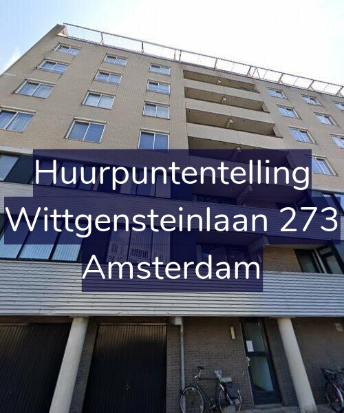 Foto gevel Huurpuntentelling voor Wittgensteinlaan 273, Amsterdam