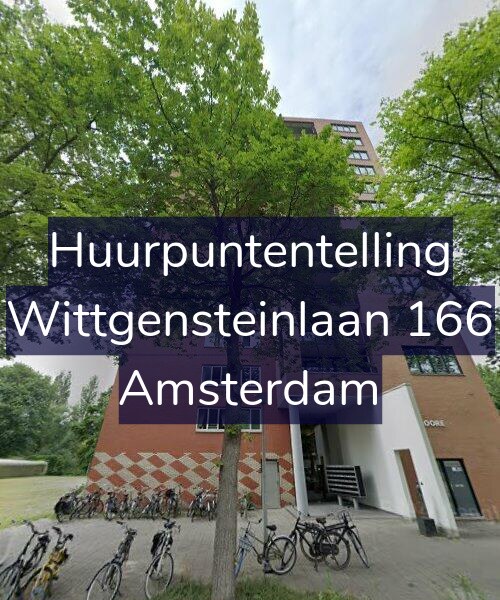 Foto gevel Huurpuntentelling voor Wittgensteinlaan 166, Amsterdam