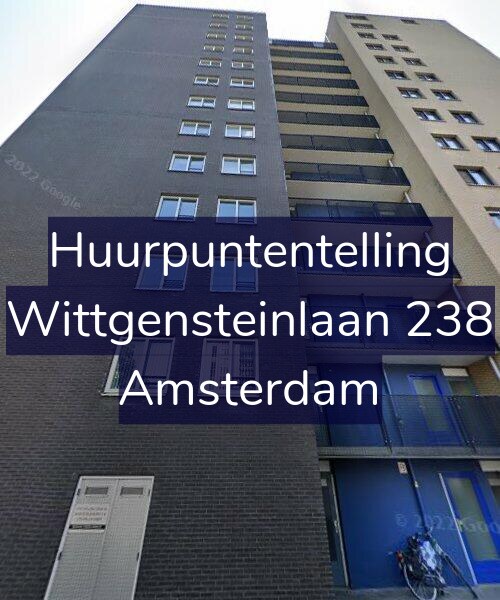 Foto gevel Huurpuntentelling voor Wittgensteinlaan 238, Amsterdam