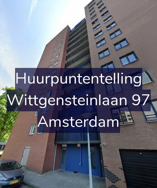 Foto gevel Huurpuntentelling voor Wittgensteinlaan 97, Amsterdam