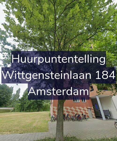 Foto gevel Huurpuntentelling voor Wittgensteinlaan 184, Amsterdam