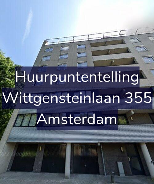 Foto gevel Huurpuntentelling voor Wittgensteinlaan 355, Amsterdam