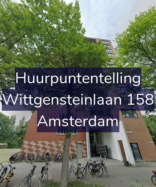Foto gevel Huurpuntentelling voor Wittgensteinlaan 158, Amsterdam