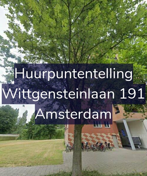 Foto gevel Huurpuntentelling voor Wittgensteinlaan 191, Amsterdam