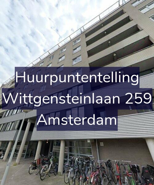 Foto gevel Huurpuntentelling voor Wittgensteinlaan 259, Amsterdam