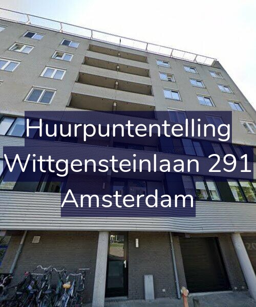 Foto gevel Huurpuntentelling voor Wittgensteinlaan 291, Amsterdam