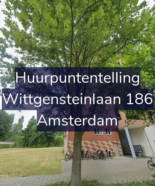 Foto gevel Huurpuntentelling voor Wittgensteinlaan 186, Amsterdam