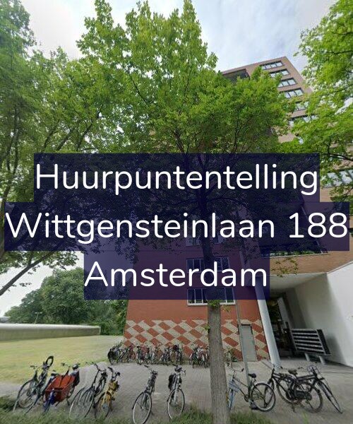 Foto gevel Huurpuntentelling voor Wittgensteinlaan 188, Amsterdam