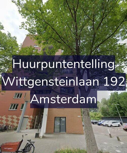 Foto gevel Huurpuntentelling voor Wittgensteinlaan 192, Amsterdam