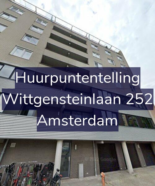 Foto gevel Huurpuntentelling voor Wittgensteinlaan 252, Amsterdam
