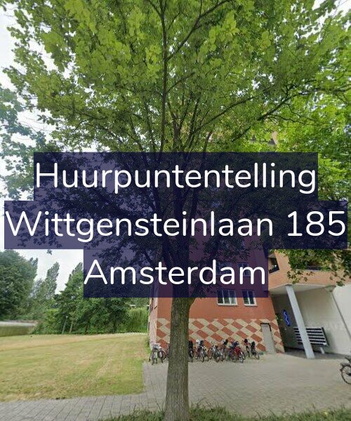 Foto gevel Huurpuntentelling voor Wittgensteinlaan 185, Amsterdam