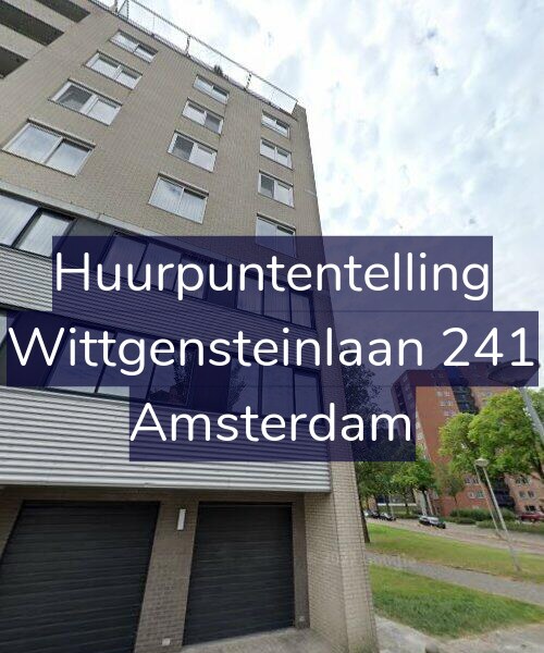 Foto gevel Huurpuntentelling voor Wittgensteinlaan 241, Amsterdam