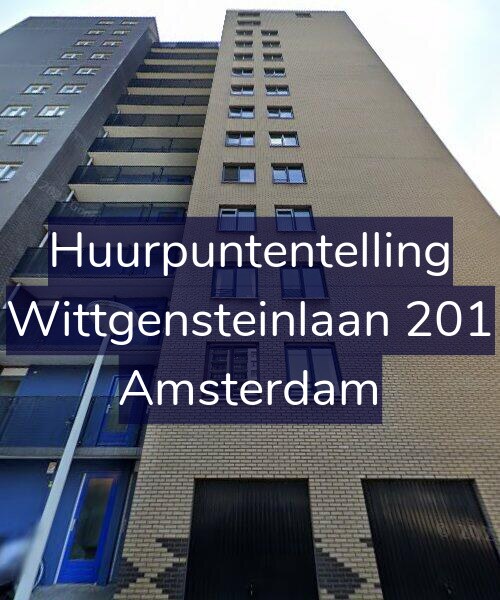 Foto gevel Huurpuntentelling voor Wittgensteinlaan 201, Amsterdam