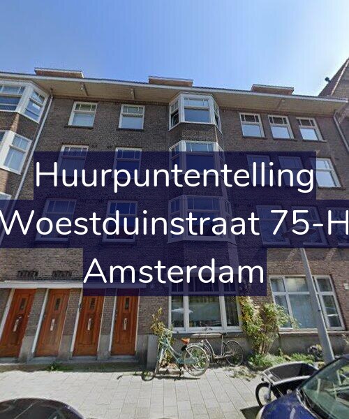 Foto gevel Huurpuntentelling voor Woestduinstraat 75-H, Amsterdam