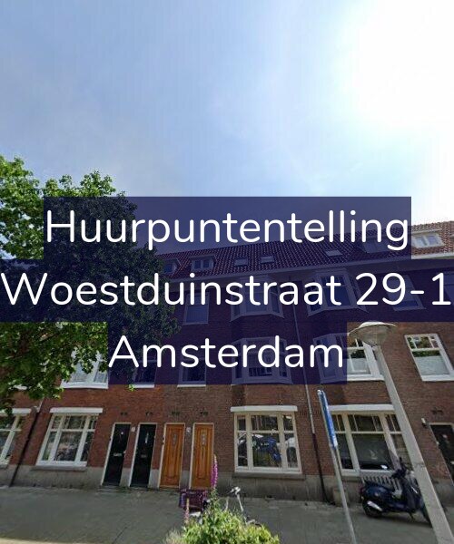 Foto gevel Huurpuntentelling voor Woestduinstraat 29-1, Amsterdam
